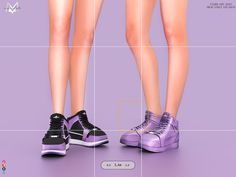 MERMALADE High Ankle Sneaker Sims 4 Skirt, Sims Blender, Sims 4 Realistic Mods, Sims 4 Blender, Sims 4 Realistic, Ankle Sneakers, Denim Sneakers, Sneaker Games