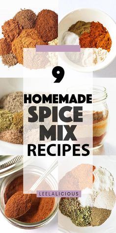 homemade spice mix recipe with text overlay