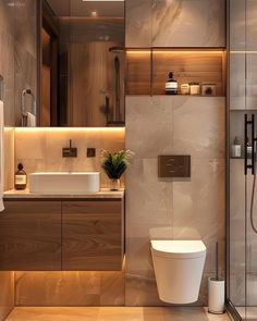 Modern Minimalist Bathroom Design, Modern Minimalist Bathroom, Bathroom Vibes, Toilet And Bathroom Design, New Bathroom Designs, Luxury Bathroom Master Baths, House Improvement, Minimalist Bathroom Design, Zen Bathroom