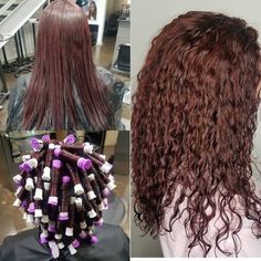 Perm Patterns, Perm Before And After, Spiral Perm Long Hair, Spiral Perms, Waved Hair