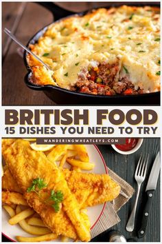 british food dishes you need to try in the uk and ireland, including fish and chips