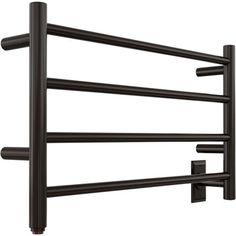 an image of a black towel rack on a white background with clipping for text