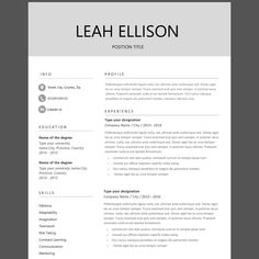 a professional resume template with no work experience on the cover letter, but it is clean and