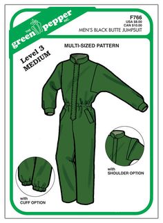 Men's Black Butte Jumpsuit | McCall's Patterns | Sewing Patterns Envelope Size Chart, Jumpsuit Sewing Pattern, Jumpsuit Sewing, Jumpsuit Pattern Sewing, Sewing Measurements, Real Baby Dolls, Men Jumpsuit