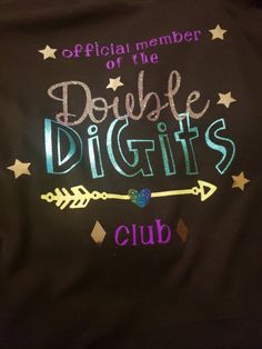 the official member of the double digits club t - shirt is on display at the event