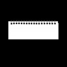 a black and white photo of a notepad