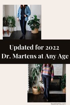 You CAN wear Dr. Martens at any age. Let me show you how. #styledahlia #winterstyle #drmartens #stylebeyondage #outfitinspo #over40style #styleover40 Juicy Tracksuit, Jadon Boots, Shoe Inspiration, Do What Is Right