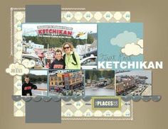 a collage of photos with the words ketchikan on it