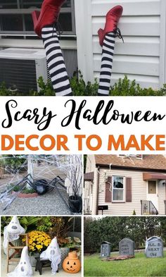 scary halloween decor to make for the yard