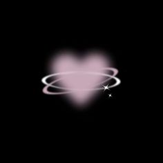 a heart shaped object is shown in the middle of a black background with white stars