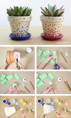 how to make paper succulents with scissors and glue