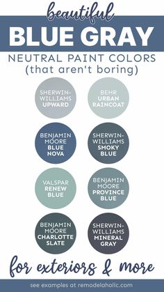 blue gray paint colors that aren't boring