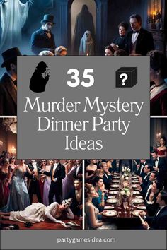 Murder Mystery Dinner Party Ideas can range from classic whodunits set in a 1920s mansion to more modern or quirky themes. Halloween Dinner Party Theme, Murdermysteryparty Diy, 1920s Mansion, Mansion Party, Dinner Party Ideas, Dinner Party Games