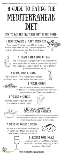 Mediterranean Diet Food List, Mediterranean Diet Recipes Dinners, Med Diet, Mediterranean Diet Meal Plan, Easy Mediterranean Diet Recipes, Mediterranean Diet Plan, Nutrition Sportive, The Mediterranean Diet, Makanan Diet