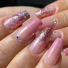 #unhaslindas #unhas #unhasdecoradas #nails #unhasdasemana #manicure #unhasdegel #unhasperfeitas #unhastop #nailart #unhasmaravilhosas #nailsdesign #fibradevidro #esmaltes #unhasnaturais #esmalte #instanails #o #unhasbemfeitas #unhasdodia #nailsart #nail #unhasdelicadas #alongamentodeunhas #unhasalongadas #unhasfeitas #unhasdediva #unhasdeprincesa #manicureporamor #unhasdeluxo Rounded Acrylic Nails, Engagement Nails, Goth Nails, Gel Nails Diy, Simple Nail Art Designs, Bling Acrylic Nails, Trendy Nail Design, I Love Nails, Bridal Nails