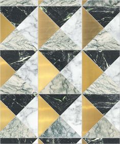 an image of marble and gold tiles