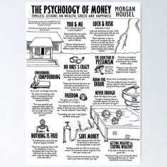 a black and white poster with instructions on how to use money for homeowners