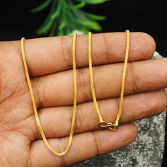 Excited to share the latest addition to my #etsy shop: Gold Necklace Chain in 22k Yellow Gold, Handmade Chain Jewelry, box Style Chain, 18 inch #necklace #chain #goldchain #jewelry #solidgoldchain https://etsy.me/3BMziko Dollars For Gold Chain For Women, Baby Gold Chain Designs, Gold Chain For Women Indian, Latest Gold Chain Designs For Women, 22k Gold Chain Necklace As Gift, 6 Grams Gold Chains, Gold Chain Designs For Women Latest, Elegant 22k Gold Chain Necklace, Gold Chains For Women Design