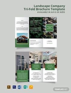 a brochure design for a real estate agent