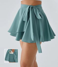 Discover Women’s Breezeful™ High Waisted Tie Side 2-in-1 Side Pocket Flowy Micro Mini Flare Quick Dry Casual Skirt at Halara, Crowd-Approved Affordable Choices Made For What Moves You. Cute Summer Skirts, Flowy Mini Skirt, Cute Preppy Outfits, Sewing Skirts, Bleach Wash, Micro Mini, Casual Skirt, Skirt Pattern, Fashion Sewing