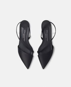 Discover Stella's Black Stella Iconic D'Orsay Ballet Flats today. Free standard shipping is available on all orders. Shop online now. Black Pointed Flats, Pointed Ballet Flats, Black Flat Shoes, Black Flats Shoes, Buckled Flats, Pointed Flats, Ankle Strap Flats, Adidas By Stella Mccartney, Black Ballet Flats