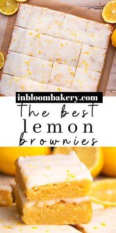 the best lemon brownies are made with only three ingredients