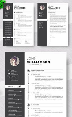 the professional resume template is ready to be used for any job or other project, and it