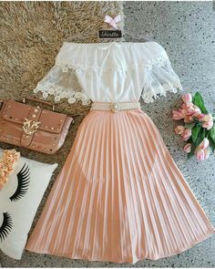 Pink Pleated Skirt, Shimmer Dress, Inspired Outfits, Kawaii Clothes, Teen Fashion Outfits, Meghan Markle, Kawaii Fashion, Gacha Life