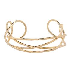 This gorgeous gold tone hammered cuff bracelet is the perfect way to finish any special outfit. This gorgeous gold tone hammered cuff bracelet is the perfect way to finish any special outfit. BRACELET DETAILS Length: 7 in. Metal: brass Plating: gold tone Finish: polished Additional details: nickel free Not appropriate for children 14 years old and younger. Size: One Size. Gender: female. Age Group: adult. Chic Gold Cuff Bracelet For Spring, Calder Jewelry, Alexander Calder Jewelry, Hammered Cuff Bracelet, Soldered Jewelry, Wrapped Rings, Soldering Jewelry, Alexander Calder, Wire Wrapped Rings