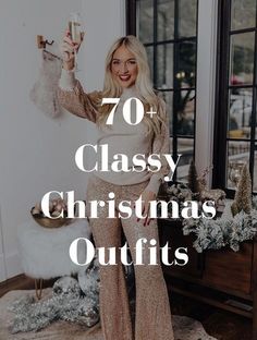 Elegant Christmas Fashion, Xmas Outfits Dinner, Christmas Party Ideas Outfits, Midnight Mass Christmas Outfit, 2024 Christmas Fashion Trends, Cute Holiday Party Outfits, Monochromatic Holiday Outfit, Elegant Nye Outfit, Christmas Activity Outfit