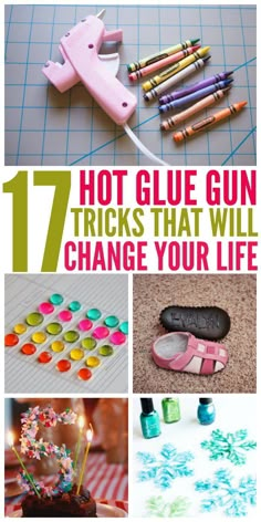 Hot Glue guns may be small but they have some pretty big uses! These tips and tricks will change and save your life! Hot Glue Art, Kat Haken, Glue Art, Crafts Hacks, Glue Crafts, Hot Glue Gun, Glue Gun, Travel Light, Diy Crafts To Sell