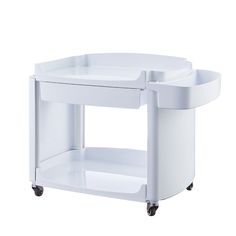 The Dir Medical Spa Cart is a sleek and modern multi-purpose aesthetics cart designed with the needs of estheticians in mind. This cart is made of high-quality and durable PVC plastic material and enables easy performance of aesthetic procedures. Features Three Levels of Drawers with Ample Storage Folding tray with Instrument Holders Collapsible Top Drawer for Smaller Sized Look Removable Plastic around Metal Legs Smooth rubber roller wheels for effortless maneuvering 1 year warranty. Specificat