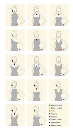 Necklace For Neckline, Necklace Guide, Jewelry Hacks, Fashion Hacks Clothes, Clothing Hacks, Personal Stylist, Moda Fashion