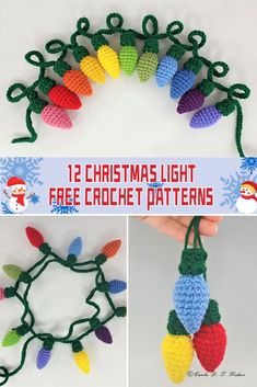 crocheted christmas lights with free patterns