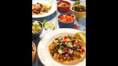 an image of mexican food on the table