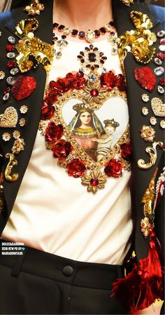 Catholic Fashion, Fashion Is Art, Chicano Style, Coven, Dolce & Gabbana, A Heart, Diy Fashion