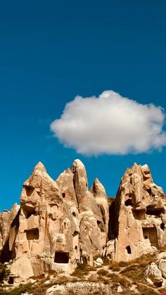 some very big rocks that are in the desert