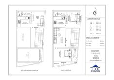 the floor plan for an apartment building with two floors and one room on each side