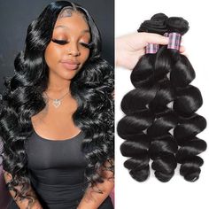 Experience the luxurious feel of Ishow Jet Black Color Human Hair Bundles. Made with Brazilian virgin human hair, these bundles offer a natural and beautiful black shade to enhance your look. With 3 pieces included, you'll have enough hair for a full, flawless style. Elevate your hair game with Ishow. PRODUCT FEATURES Item: Ishow Jet Black Color Human Hair Bundles 3 Pcs Hair Brazilian Virgin Human Hair Hair Material:Human Hair Weave, No Shedding, Tangle Free Hair Color:Jet Black Color Hair Grade Indian Hair Color, Black Color Hair, Tangle Free Hair, Brazilian Body Wave Hair, Jet Black Color, Curly Human Hair Wig, Sassy Hair, Women's Wigs, Full Hair