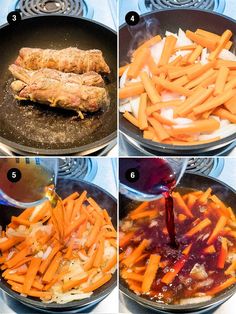 steps to make chicken and carrots in a skillet