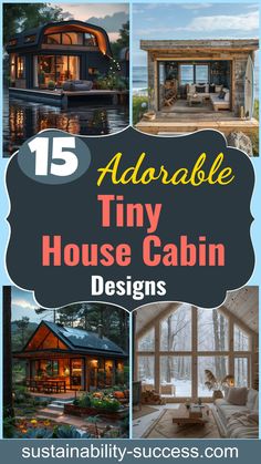 15 Adorable Tiny House Cabin Designs To Inspire You Tiny House Compound Layout, Small Cabin Plans Tiny Cottages, One Room Cabin Interior Layout, Modern Cabin Floorplan, Tiny Cabin Layout, Tiny Home Layout Floor Plans, Tiny House Forest, Tiny Cabin Living, Tiny Home Layout