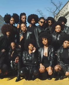 a group of black women posing for a photo