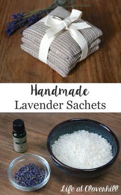 homemade lavender sachets are the perfect gift for someone