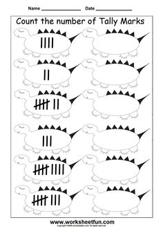 count the number of tall marks on this printable worksheet for kids to practice counting