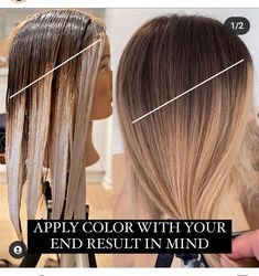 Hair Dye Techniques, Hair Color Placement, Root Melt, Colored Hair Tips, Color Formulas, Hair Color Formulas, Beach Hairstyles For Long Hair