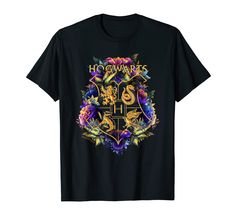 harry potter hogwarts crest t - shirt