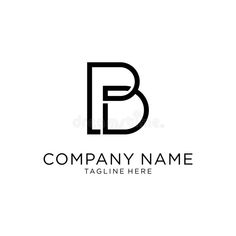 black and white letter b logo royalty illustration