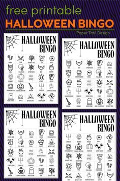 free printable halloween bingo game for kids