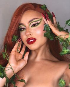 Poison Ivy Costume Diy, Diy Carnaval, Fresh Cosmetics, Ivy Costume, Poison Ivy Cosplay, Poison Ivy Costumes