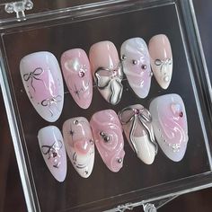 Manicure Y Pedicure, False Nail, Valentine's Day Nails, Artificial Nails, Nail Polishes, False Nails, Nail Art Design